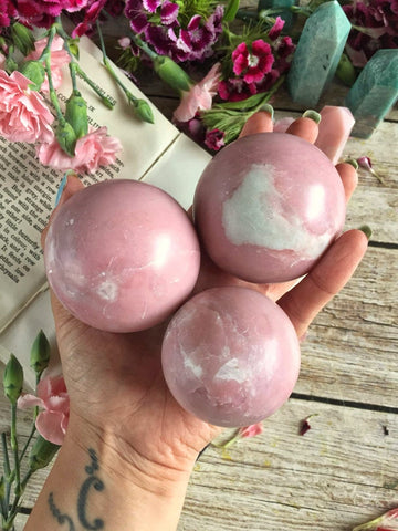 Pink Opal spheres