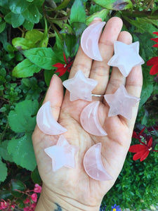 Rose Quartz stars and moons