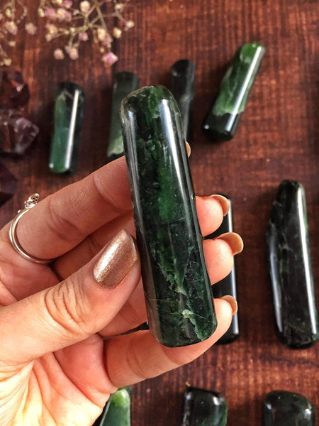 Rare Polished Green Kyanite wands