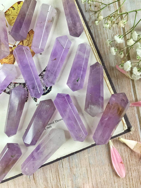 Mini Double Terminated Amethyst points