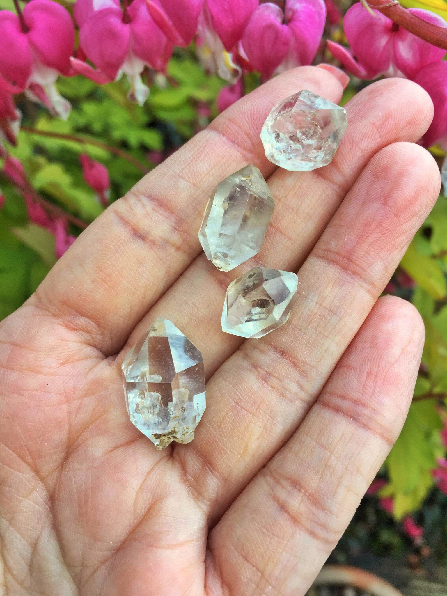Set of Herkimer diamonds