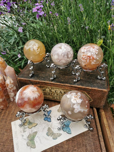 Large Blossom agate spheres