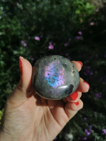 Purple and blue Labradorite palm stone (9)