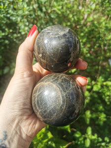 Black Moonstone spheres