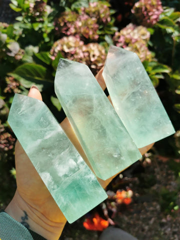 Large Green Fluorite towers