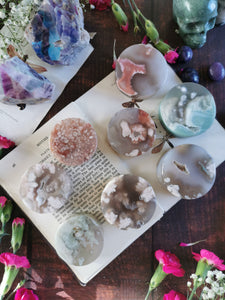 Blossom agate stand discs