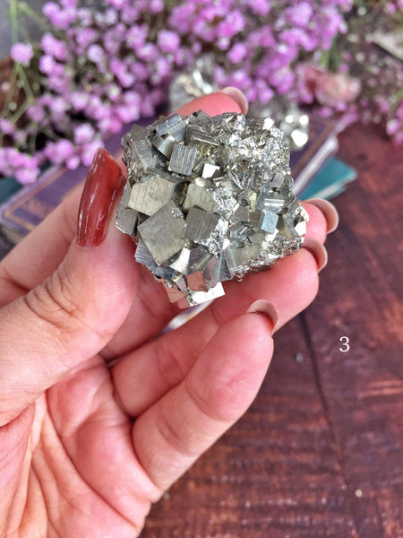 Rare high quality pyrite cube clusters