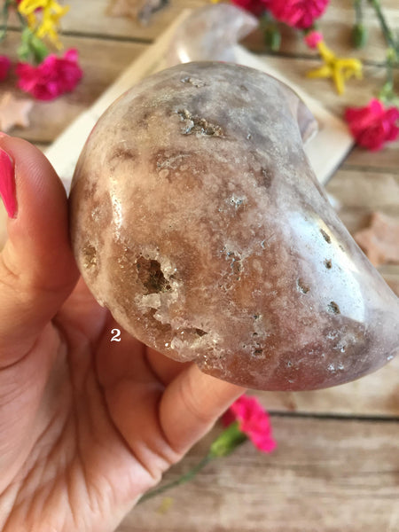 Large Pink Amethyst moons